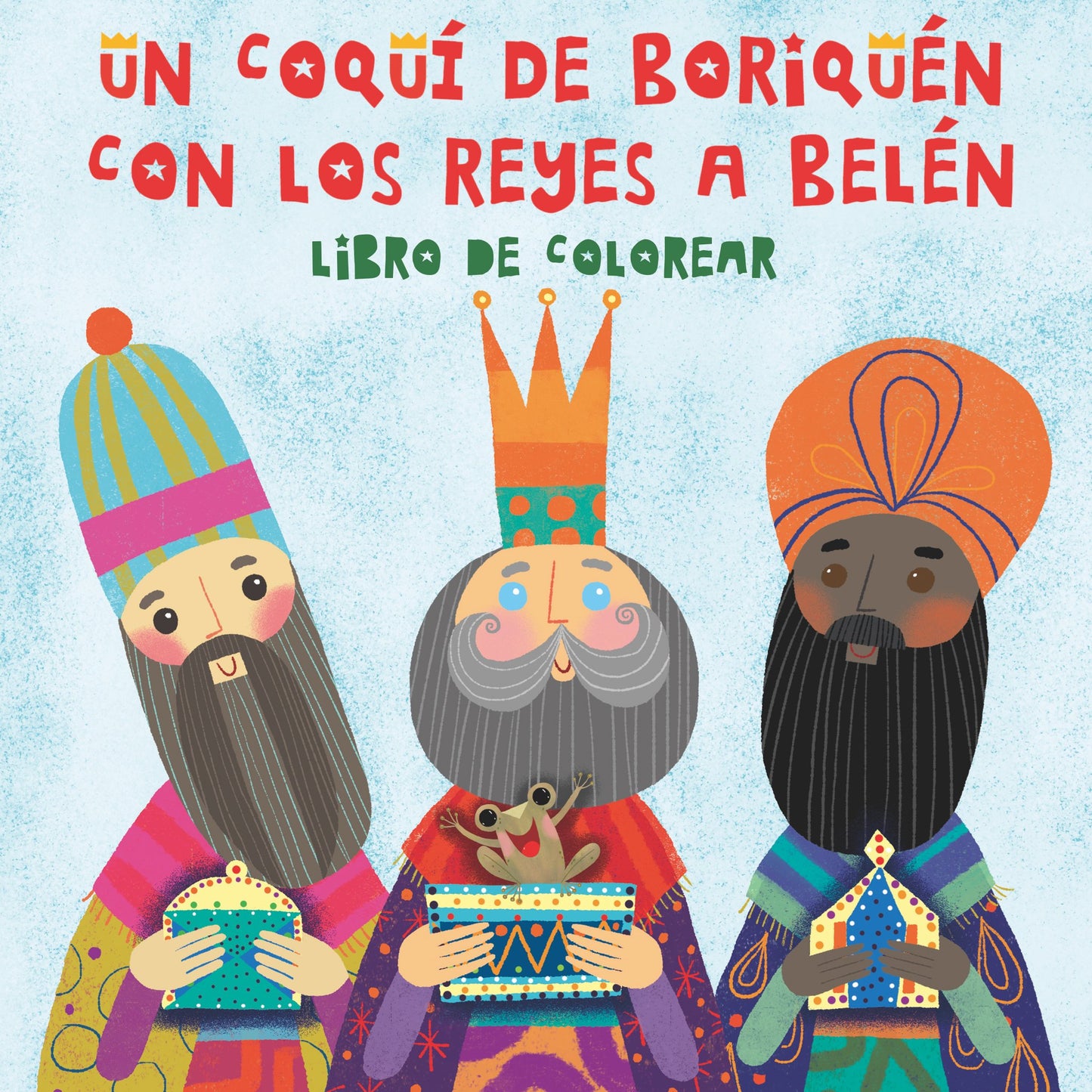 Un Coquí de Boriquén con los Reyes a Belén - Libro de colorear